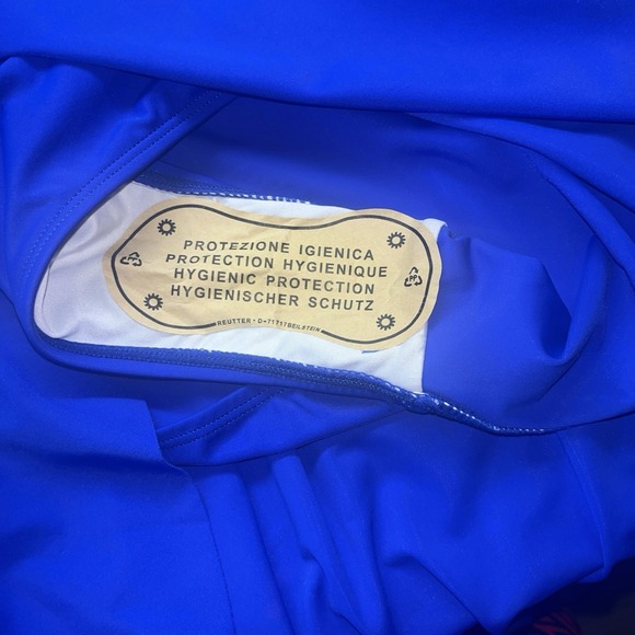 B2PRITY 1 Piece Ladies Swimdress Swimsuit Tummy Control Tummy Blue Swim Dress M‎ - Picture 4 of 5